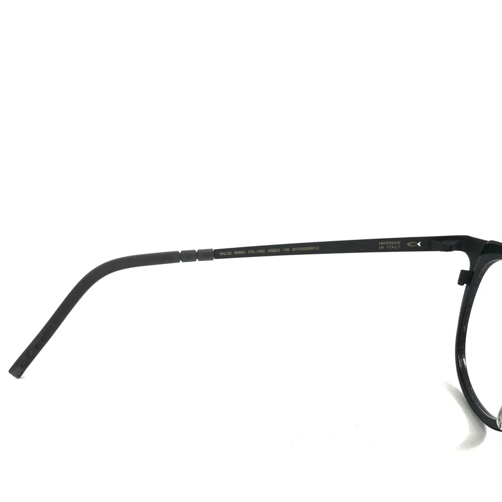 Blackfin Eyeglasses Frames PALOS BF884 COL. 1082 Black Round Full Rim 45-22-145